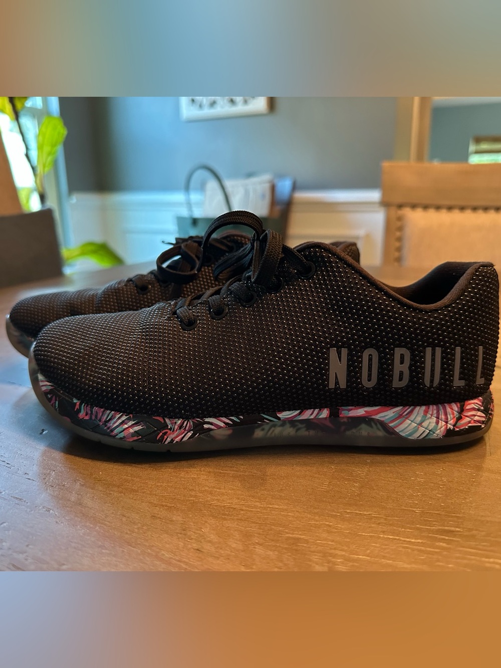 NOBULL Outwork Training Shoes Midnight Palm Black Floral - Excellent Condition